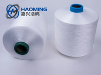 Fil texturé en polyester 100% de qualité AA 320D, blanc brut, aspect coton, haute ténacité, pour le tissage, les textiles d'ameublement, les canapés