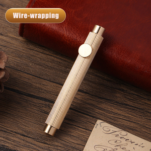 Penna <span class=keywords><strong>Stilografica</strong></span> Tascabile Retrattile in Ottone, Stile Retrò, Portatile e Rimovibile, Ideale come Regalo Aziendale - Product Image 5