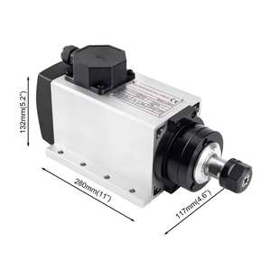 Accesorios para Router CNC, Motor de Husillo Refrigerado por Aire de 2200W, Alta Velocidad 24000rpm, con Fuente de Alimentación y Regulador de Velocidad - Product Image 2