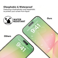 Protection d'écran en verre trempé HD anti-traces de doigts pour iPhone 18 17 16 15 14 13 12 11 X Pro Max