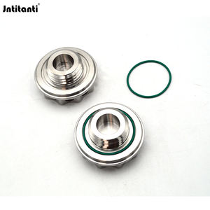 Jntitanti fabrika yüksek kalite titanyum motor yağı kapağı depo kapağı doğal renk yeni durum Honda yarış arabası için Fit - Product Image 6