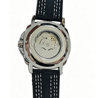 Nouvelle Montre Mécanique de Luxe 2026 Automatique Cadran Noir Aiguilles Lumineuses Bracelet en Toile