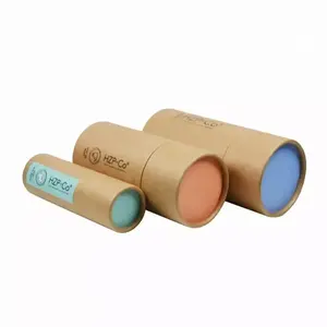 Custom Brown Kraft Recyclable Eco-Friendly Packaging Paper Round Tube with Exquisite Design