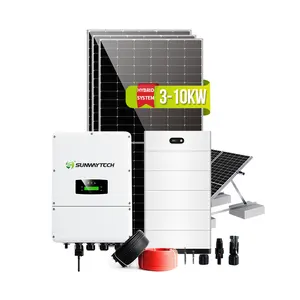 双威热卖3kva 10kva房屋完整太阳能电池板系统套件3000瓦5000瓦家用混合太阳能系统