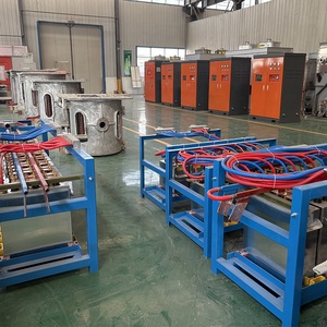 <span class=keywords><strong>Fourneau</strong></span> de fusion à induction inclinable pour métaux de rebut de 1000 kg (1 tonne) - Product Image 1