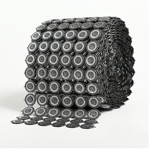 <span class=keywords><strong>Applique</strong></span> acrylique tournesol avec technique à coudre strass de baguage de chaîne pour vêtements artisanat Type lâche strass baguage - Product Image 3
