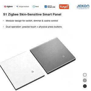 Interruptor Inteligente Tuya Zigbee S1 de Um Botão Sensível ao Toque, Ultrafino 8.5mm, AC110V 250V, Controle Duplo por Toque, Compatível com Alexa e Google Voice - Product Image 2