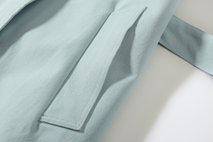 <span class=keywords><strong>Trench</strong></span> blu personalizzabile di alta qualità per le signore più dimensioni con la decorazione del bottone e la cintura della cintura per l'autunno - Product Image 6