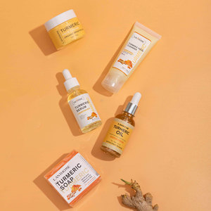 Soin du visage 5 pièces de la série Spot Turmeric : crème, essence, savon nettoyant, nettoyant visage, hydratant - Product Image 4