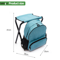 Chaise pliante pour sac à dos portable d'extérieur, tabouret de pêche léger pour randonnée, croquis et voyage en montagne