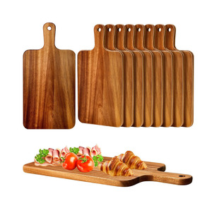 <span class=keywords><strong>Planche</strong></span> à découper en bois en vente chaude, 40x20cm, en bois d'acacia, pour servir, planches à découper de cuisine pour les jours de Thanksgiving, Noël - Product Image 1