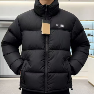 Veste d'hiver pour <span class=keywords><strong>homme</strong></span> <span class=keywords><strong>North</strong></span> originale, en duvet brillant, épaisse, coupe-vent, à capuche, avec veste chaude en coton pour le <span class=keywords><strong>ski</strong></span> de montagne, visage - Product Image 4