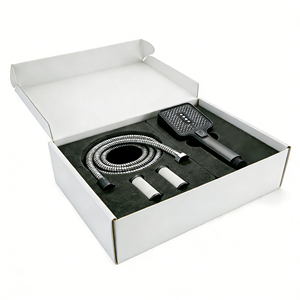 ฝักบัวแรงดันสูง ประหยัดน้ำ ผลิตจากโครเมียมและพลาสติก ABS ปรับได้ แผงขนาดใหญ่ 3 โหมดฉีด หัวฉีดซิลิโคน นวดสปา สำหรับใช้ในบ้าน - Product Image 2