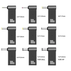 Adattatore di alimentazione per caricabatterie per Laptop PD 100W connettore 5A 20V convertitore femmina da tipo C a Jack maschio DC per Lenovo/HP/DELL