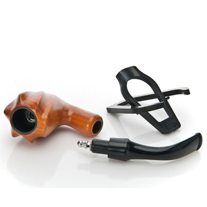 Ống thuốc lá gỗ nâu hình hoa lạ mắt, thuốc khô, ống hút tay, kỹ thuật gương, thương hiệu KL, model 5529S, bán buôn - Product Image 5