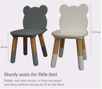 Table de bureau pour enfants avec 2 chaises tabourets ensemble pour enfants d'âge préscolaire garçons et filles activité construire et jouer Table chaise blanc ensemble bois