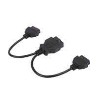 Cable Divisor OBD OBD2 de 16 Pines Macho a Hembra, Cable Y Macho a 2 Hembras para Escáner de Diagnóstico OBD2, Lector de Códigos de Error