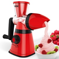 Maison petit portable multifonction De Bureau manuel neige machine à crème glacée molle sorbetière