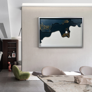 JZ-decoración para el hogar, <span class=keywords><strong>mapa</strong></span> del mundo abstracto tallado en madera, 3D - Product Image 6