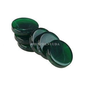 Pièces de <span class=keywords><strong>backgammon</strong></span> en résine verte faites à la main 39mm accessoires de jeu de <span class=keywords><strong>backgammon</strong></span> de plateau classique lisse - Product Image 4