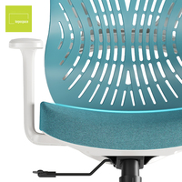Chaises de bureau exécutives pivotantes ergonomiques en tissu maillé perforé de haute qualité avec repose-pieds