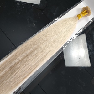 Extensiones de Cabello de Queratina Italiana con Punta Plana en U al por Mayor, Cabello Ruso Premium de Doble Trama con Punta Plana en U, Cabello Humano de Lujo con Punta I - Product Image 3
