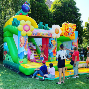 Castillo inflable comercial con tobogán para niños, castillo hinchable con diseño de insectos. - Product Image 3