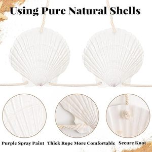 Sexy <strong>Mermaid</strong> <strong>Seashell</strong> Swimsuit for Summer Beach Party Natural Sea Shell Charm Bikini <strong>Seashell</strong> Bra With Starfish Hair Clip - Product Image 5