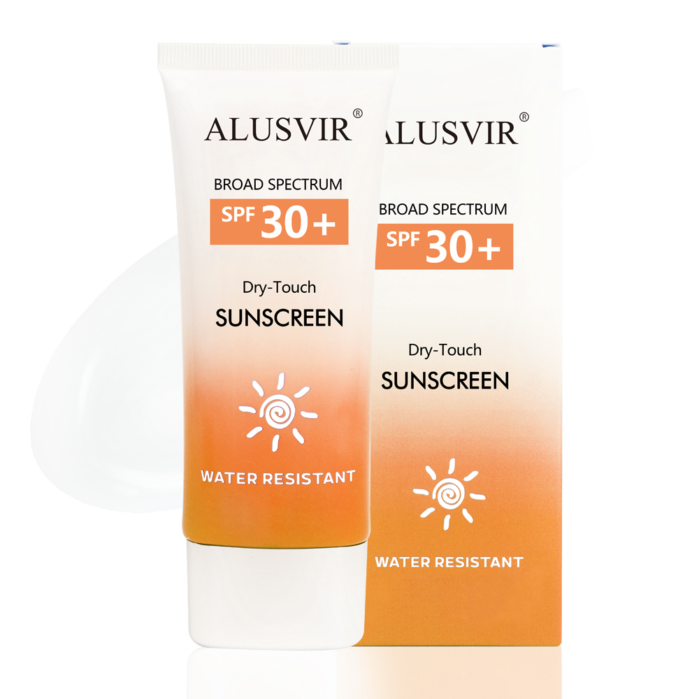 Özel etiket SPF 30 50 doğal bitkisel cilt bakımı nem güneş koruyucu UV koruma beyazlatma güneş koruyucu krem