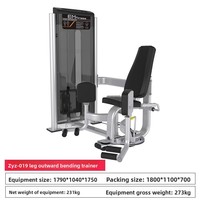 ZYZ Grand Appareil de Fitness Commercial Non Pliable pour Entraînement Complet des Muscles des Cuisses (Adduction, Abduction, Flexion Externe)