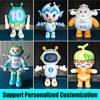Costume gonflable de poulet boxeur personnalisé Longgang, mascotte de dessin animé sportive pour événements promotionnels de marque - Vente chaude