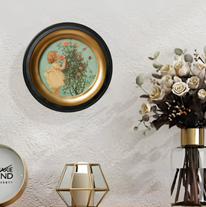 Marco de Fotos Esculpido en Resina Estilo Retro Francés 22x22cm, Patrón Personalizable para Decoración Artística de Pared en Sala de Estar/Comedor - Product Image 2