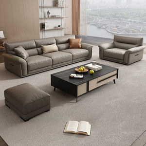 Divano in pelle di lusso moderno <span class=keywords><strong>soggiorno</strong></span> Design modulare Chesterfield divano Set mobili per l'ufficio casa Hotel - Product Image 3
