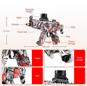 Pistola de agua eléctrica MP5, pistola de tiro al aire libre, juguetes de <span class=keywords><strong>paintball</strong></span>, pistola de balas blandas - Product Image 2