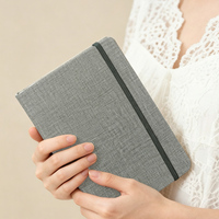 Carnet de notes A5 en cuir PU personnalisé avec sangle élastique, idéal pour le bureau, l'école, le journal quotidien, l'écriture, la planification et la prise de notes.