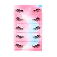 Faux cils en gros, effet œil de chat naturel, longs, volumineux et recourbés, fabricant OEM ODM