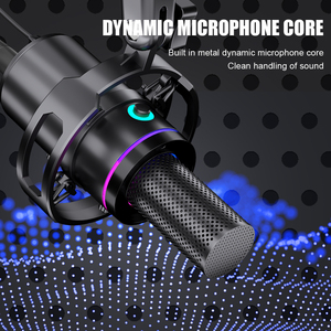 Branded USB Dynamic Wired Microphones for Live Singing Games Microphone <strong>Recording</strong> <strong>Stand</strong> With Connection Sound Card Computer - Product Image 6