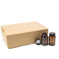 Bouteille en verre de comprimé médical pharmaceutique à large bouche