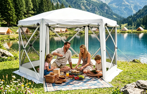 Carpa de Jardín Plegable Fácil de Instalar, Refugio Familiar para Acampar, Carpa con Ventana para Observar las Estrellas - Product Image 3