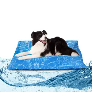 내구성 재활용 물 주입 개 쿨 매트 애완 동물 냉각 수면 패드 멋진 침대 매트 대형 개 고양이