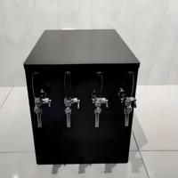 Machine à bière pression portable de comptoir avec un ou deux robinets, en acier inoxydable, type Kegerator