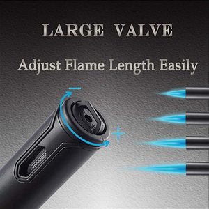 High Quality Refillable Butane Camping Lighter 1 Jet Flame Pen Torch Lighter