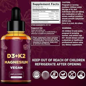 Gotas OEM de vitamina D3 y <span class=keywords><strong>K2</strong></span> líquida vegana de etiqueta privada con suplementos de glicinato de magnesio Gotas <span class=keywords><strong>VIT</strong></span> D3 <span class=keywords><strong>K2</strong></span> - Product Image 6