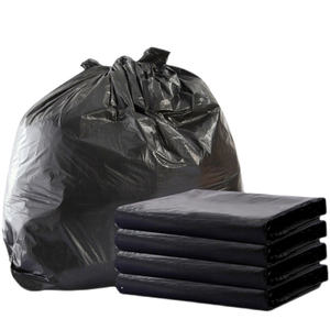 Fabricants de sacs à ordures en plastique PE-BD noir de haute qualité écologique pliable personnalisé de 55 gal - Product Image 2