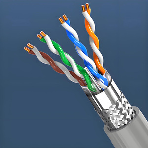 CCA SFTP Cat 5e Ethernet-Netzwerkkabel 0,51mm Twisted Pair mit PVC-Ummantelung für Innenbereich, 305m (1000ft) für Unternehmens-Kernnetzwerke und Serverracks - Product Image 1