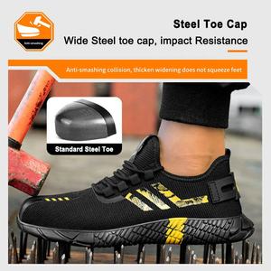 Chaussures de sécurité élégantes pour hommes Tiger Master, résistantes à l'huile et aux acides, semelle en caoutchouc antidérapante, embout en acier, <span class=keywords><strong>anti</strong></span>-perforation, design sportif - Product Image 3