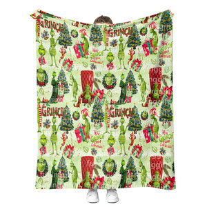 Moq 1 Tùy Chỉnh Mùa Đông Ấm Áp Giáng Sinh Chăn Minky Sherpa Lông Cừu Flannel Chăn Mềm Lông Ném Chăn 50x60 60x80 - Product Image 3