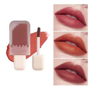 CC36490 <span class=keywords><strong>Rossetto</strong></span> All'Ingrosso a Forma di Gelato Piccolo Budino <span class=keywords><strong>Bianco</strong></span> Lucidalabbra Argilla Labbra Effetto Velluto Opaco Impermeabile Lunga Durata - Product Image 2