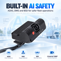 Enregistreur vidéo intelligent 4G pour véhicule avec caméras doubles avant 2K et arrière 1080P, compression H.265, suivi GPS et connectivité à distance