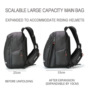 Mochila Impermeable de Gran Capacidad para Motocicleta, Bolsa para Casco, Mochila para Moto, Cierre de Cremallera, Equipo de Viaje - Product Image 6
